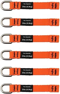 Ergodyne Squids 3700 Web Tool Tail Attachments, 6-Pack, 2 Pounds, Medium Length|4.5,Orange