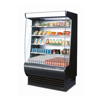 Deep Open Display Merchandiser by Turbo Air – Black, Model TOM-60-DX