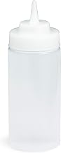 Tablecraft Wide Mouth Squeeze Bottle, Clear, 16-Ounce