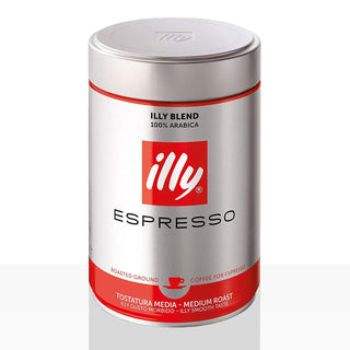 Ground Ground Espresso Medium Roast by illy – 1 Count (Pack of 4), Pack of 2