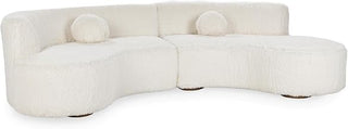 Kosas Home Classic Concepts Octavia Upholstered Fabric Sectional in Vanilla