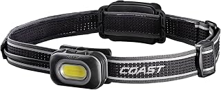 Coast RL10R 750 Lumen Rechargeable LED Headlamp with Variable Light Control and Rear Safety Signal