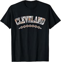 Cleveland American Football Enthusiast Design T-Shirt