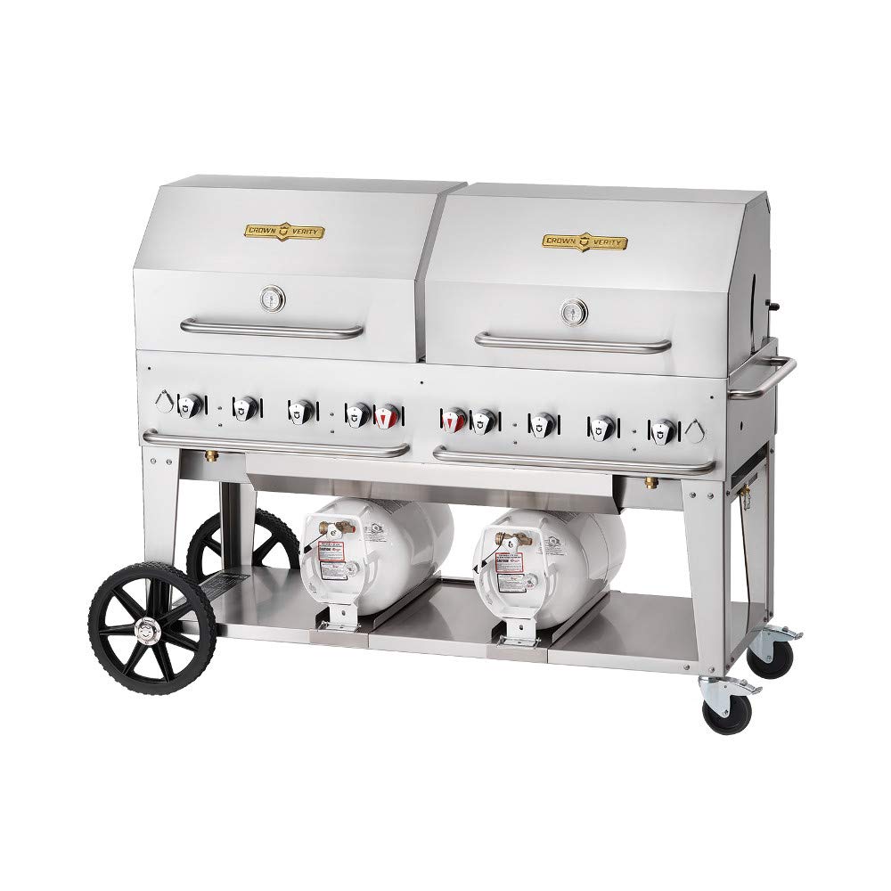 Club Series Outdoor Grill by Crown Verity – Stainless Steel, Model CV-CCB-48RDP