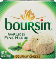 Garlic & Herb Creamy Cheese by Boursin – 5.2 Ounce (Pack of 12), No Color, Pack of 12, Model Cheese, Creamy, Boursin Garlic Herbs :