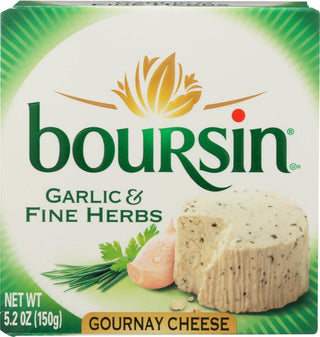 Garlic & Herb Creamy Cheese by Boursin – 5.2 Ounce (Pack of 12), No Color, Pack of 12, Model Cheese, Creamy, Boursin Garlic Herbs :
