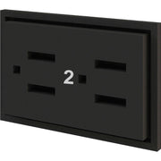 Interion Modular Partition Circuit 2 Receptacle by Global Industrial – Copper, Model GF-TEOR2000US