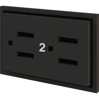 Interion Modular Partition Circuit 2 Receptacle by Global Industrial – Copper, Model GF-TEOR2000US