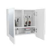 Luv Medicine Cabinet with Mirror by Tuhome – Engineered Wood, White, Model GLB11582