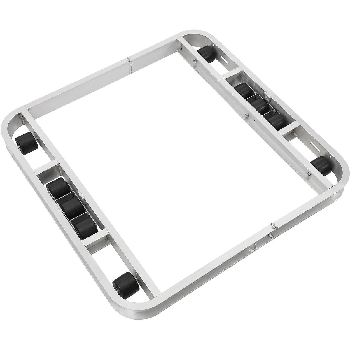 Aluminum Pallet Dolly with Tilt Rollers by Global Industrial – Aluminum, Silver, Model 800502