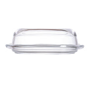 Biscotti Basic-beurrier 19.5 cm x 13 cm by Pasabahce – 2 éléments, 420 milliliters, Glass, White., Pack of 2
