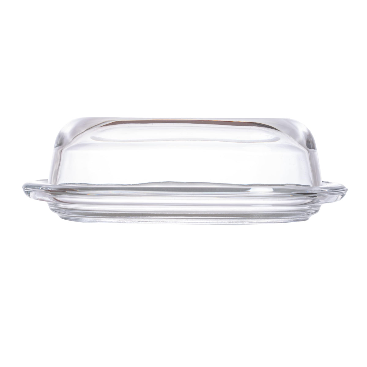 Biscotti Basic-beurrier 19.5 cm x 13 cm by Pasabahce – 2 éléments, 420 milliliters, Glass, White., Pack of 2