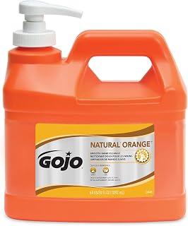 GOJO 1/2 Gallon Bottle White Natural* Orange Citrus Scented Heavy Duty Hand Cleaner