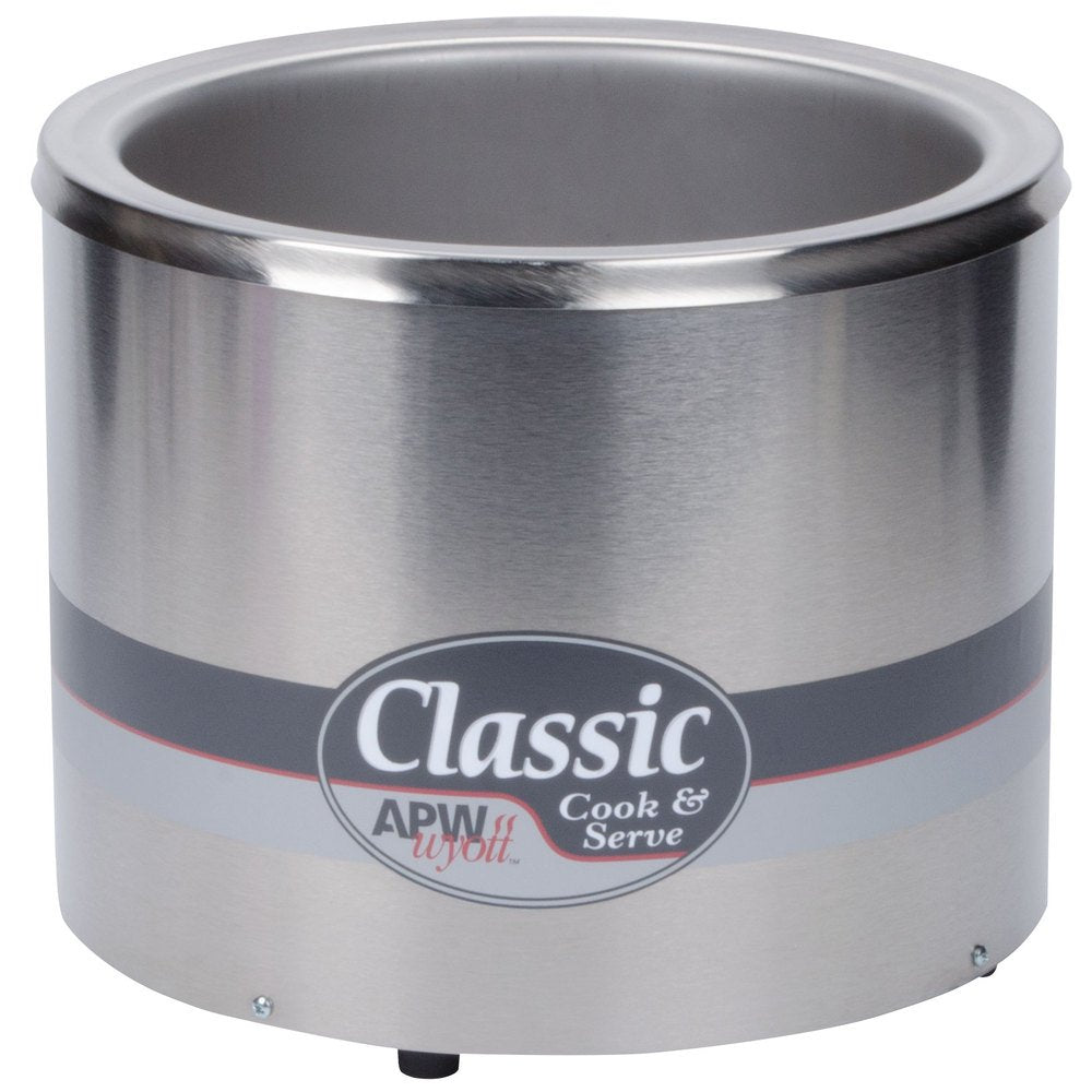 RCW-11-SP 11 Qt. Classic Countertop Cooker / Server by APW Wyott – 11 Quarts, Stainless Steel, Model RCW11SP