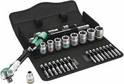 Wera 05004049001 8100 SB 9 Zyklop Imperial Speed Ratchet Set, 3/8" Drive