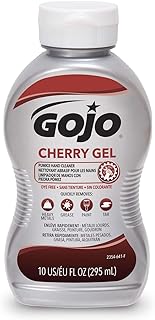 GOJO Cherry Gel Pumice Hand Cleaner, Cherry Scent, 10 Oz Bottle
