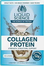 Java House Liquid Science Unflavored Single Serve Collagen Pods - Peel and Pour- Pack of 6
