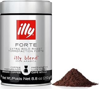 illy Ground Drip Coffee, Forte Dark Roast, 8.8 oz