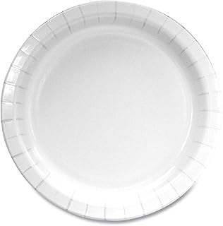 AJM Packaging Boardwalk Paper Dinnerware, Plate, 6", White, 1,000/Carton | Made In The USA; Premium Paper Dinnerware with an Attractive; Model BWKWH6PLT