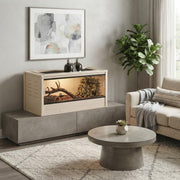 Maple Reptile Lounge with Warm Interior by Bison Pets – Glass, Maple