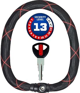 ABUS 88693 Chain Lock, Black, 140 cm