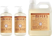 Mrs. MEYER'S CLEAN DAY Liquid Hand Soap Variety Pack(Oat Blossom) – 12.5 Fl Oz x 2 + 33 Fl Oz Refill, 1 CT
