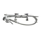 Pre-Rinse Unit with Spring Action Gooseneck by T&S Brass – Brass, Model B-0123