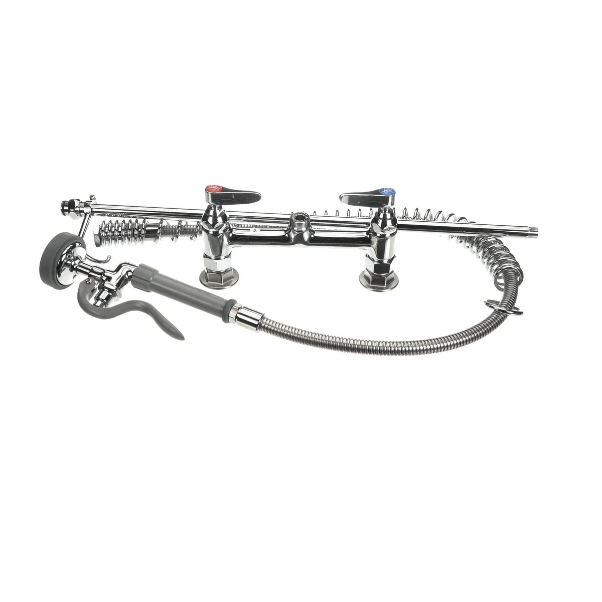 Pre-Rinse Unit with Spring Action Gooseneck by T&S Brass – Brass, Model B-0123