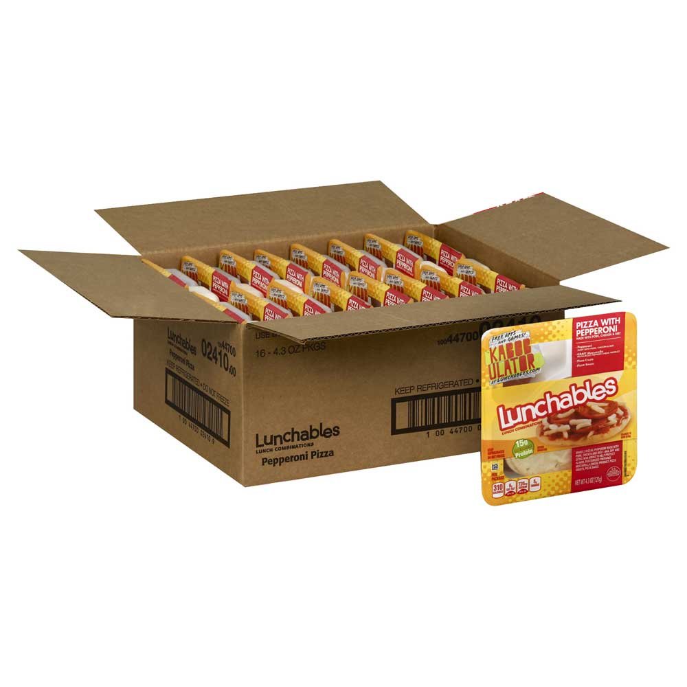 Kraft Oscar Mayer Lunchable Pepperoni Pizza by VWPEYY – 4.3 Ounce (Pack of 16), Pack of 16