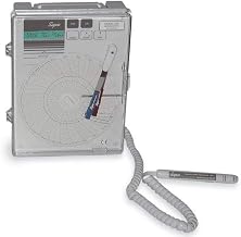 Supco CRTH2 Circular Temperature/Humidity Recorder, with Probe, 6”, 115 VAC