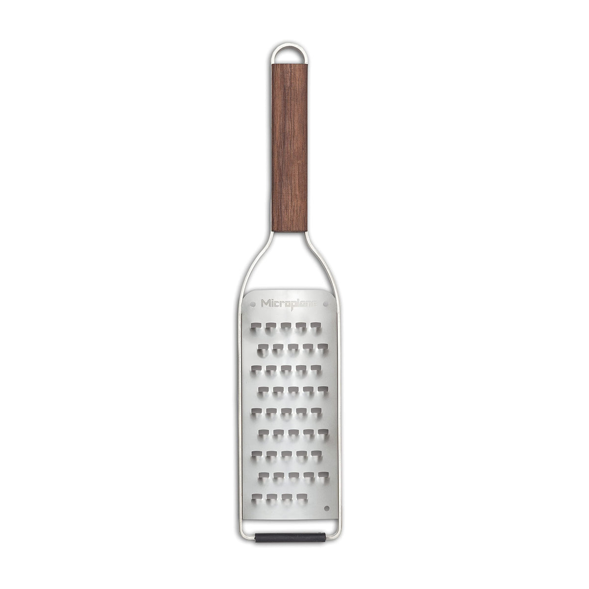 Master Series Wood Handle Stainless Steel Frame Extra Coarse Blade Cheese Grater by Microplane – 18/8, Stainless Steel, Silver, Model 15403