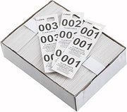 Winco Coat Checks, White, 500 Per Box, Medium | Restaurants, Great for Appetizers, Desserts, Buffet Displays and Catering