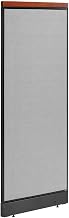 Global Industrial 24-1/4"W x 65-1/2"H Deluxe Office Partition Panel with Pass Thru Cable, Gray