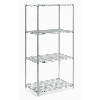 Chrome Wire Shelving by Global Industrial – 30"W X 18"D x 86"H, Alloy Steel, Chrome, Model 18308C