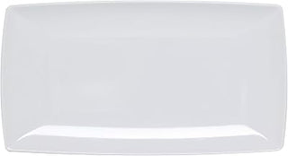 Thunder Group Classic white melamine dinnerware collection 20" x 8" tray, 1 3/8" deep, comes in dozen