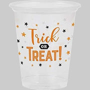 Creative Converting Halloween Plastic Cups, 16 oz. | Clear | 8 Pcs.