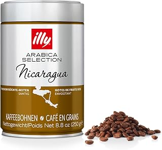 illy Arabica Selections Nicaragua Whole Bean Coffee, 100% Arabica Bean Single Origin Coffee, No Preservatives, 8.8oz (Pack of 1)