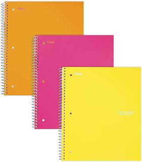 Five Star Spiral Notebooks, 3 Subject, College Ruled Paper, 150 Sheets