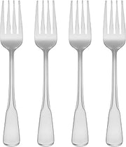 Oneida Colonial Boston Salad Forks Silverware Set for 4, Flatware | satin finish, dishwasher safe | cutlery set for kitchen and dining, utensil set, rust resistant, wedding silverware