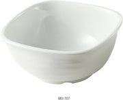 Yanco Milando Collection Elegant Melamine Square Bowl 32 Oz 7" BOX of 24