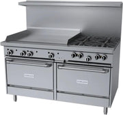 G Starfire Pro Series Gas Restaurant Range 60"W with (4) by Garland – 3.9 cubic_feet, Iron, Stainless-Steel, Model G60-4G36RR