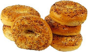 Just Bagels Sliced Everything Bagel, 4 Ounce -- 48 per case.