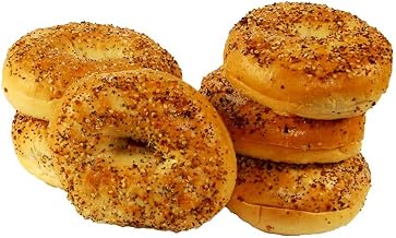 Just Bagels Sliced Everything Bagel, 4 Ounce -- 48 per case.