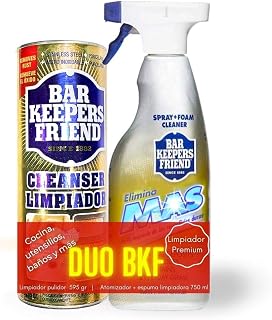 Bar Keepers Friend Bar Keeper's Friend Combo Pack - Spray and Foam Cleaner 25.4 oz & Powdered Cleanser 21 oz