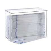 Disposable Cap Dispenser Clear Plastic - 12"L x 6"D x 8 1/2"H by HUBERT – Large, Plastic, Clear, Model DISPCAP