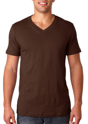 Bella + Canvas Unisex Jersey Short-Sleeve V-Neck T-Shirt 2XL BROWN by BELLA+CANVAS – Jersey, Brown, Model 3005