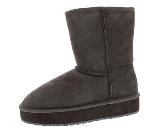 Stinger Lo Flatform W11162-CHOC (8 B(M) US Women) by EMU – 8, synthetic, Brown, Model W11162CHOC