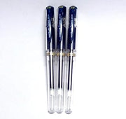 Uni-Ball Signo Broad Point Gel Impact Pen Blue Black Ink, 3 pens per Pack (Japan Import) [Komainu-Dou Original Package]