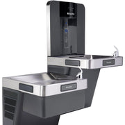 Wall Mount Bi-Level Refrigerated Bottle Filling Station by Global Industrial – Stainless Steel, Gray, Model 761243