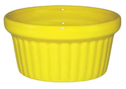 Ceramic Fluted Ramekin by International Tableware – 2 oz, 2.0 ounces, Ceramic, Yellow, Model RAMF-2-Y